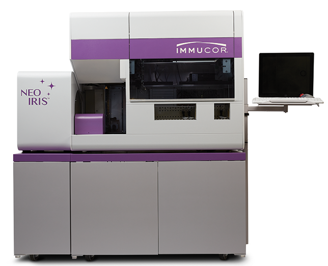 NEO Iris® — Instrument Complet Automatizat de Bancă de Sânge pentru Laboratoare de Volum Mare
